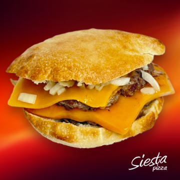 Siestapizza Double cheeseburger