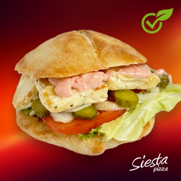 Siestapizza Haloumi burger