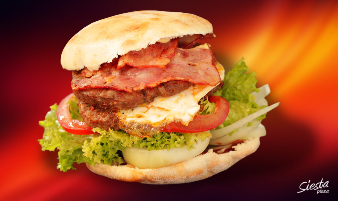 Siestapizza Monty burger